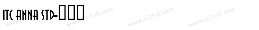 itc anna std字体转换